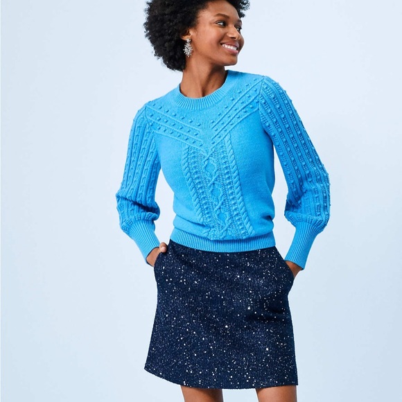 loft bobble cable sweater